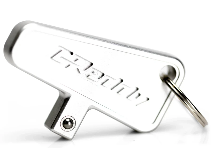 GReddy 3/8in Drive Master Switch Keychain - Silver