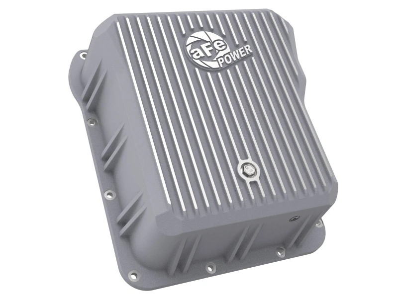 aFe Transmission Pan Cover (Raw); GM Diesel Trucks 01-14 V8-6.6L (td)