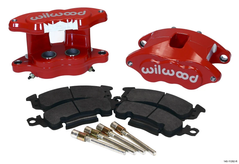 Wilwood D52 Hinterer Bremssattel-Kit - Rot 1,25 / 1,25 Zoll Kolben 1,28 Zoll Rotor