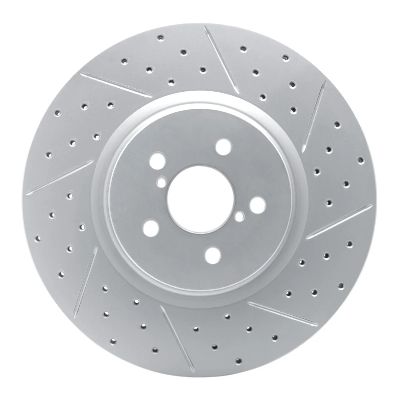 DFC 05-18 Subaru Forester Front Right Drilled & Slotted Geoperformance Rotor
