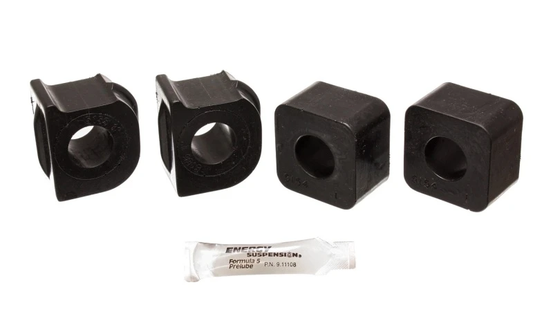Energy Suspension 80-89 Chrysler Daytona/Lancer Schwarz 1-1/8 Zoll Vorderer Stabilisator und Endlink-Buchsen-Set