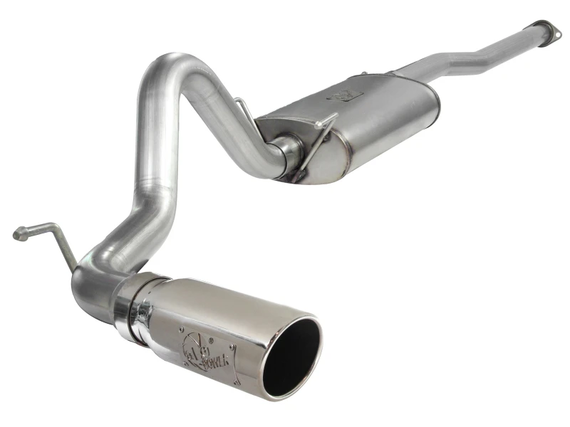 aFe MACH Force XP 3 Zoll Kat-Back Edelstahl Auspuff mit polierter Spitze Toyota Tacoma 13-14 4.0L