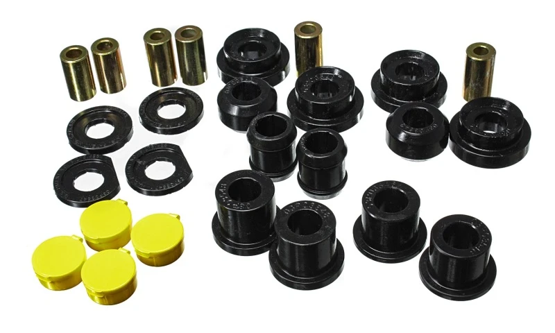 Energy Suspension 06-11 Honda Civic Schwarz Hintere Lower Trailing Arm und Lower Knuckle Bushing Set