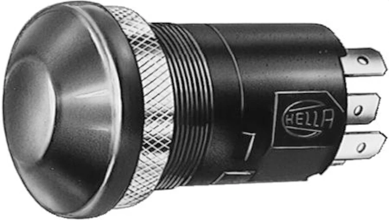 Hella Schalter Druck Gefahr Blitz rot 12V