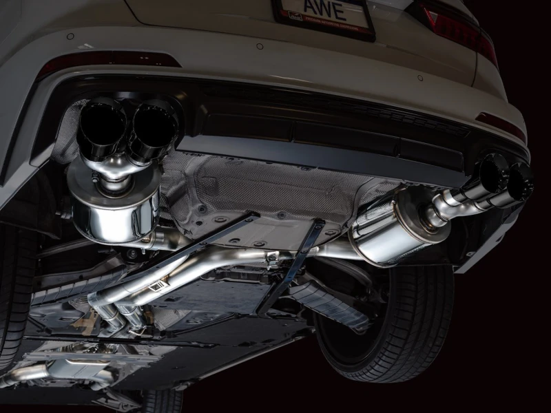 AWE Tuning 19-23 Audi C8 S6/S7 2.9T V6 AWD Touring Edition Auspuff - Diamantschwarze Endrohre