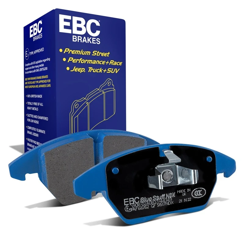 EBC 06-13 Audi A3 2.0T (Girling Rear Caliper) Bluestuff Front Brake Pads