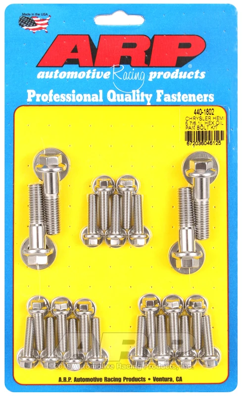 ARP Chrysler Hemi 5.7/6.1L SS Hex Oil Pan Bolt Kit