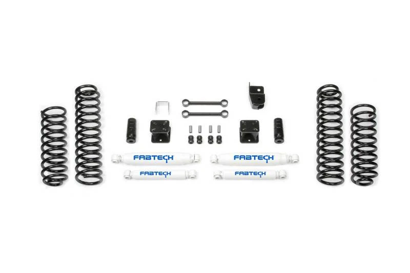 Fabtech 07-18 Jeep JK 4WD 4-Türer 3 Zoll Sport-System mit Perf.-Stoßdämpfern