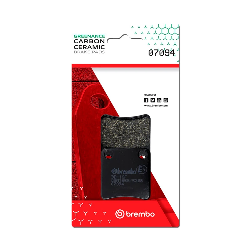 Brembo OE Carbon Ceramic Brake Pad for Honda Dn-01/Honda Fjs/Honda Silverwing/Honda X-Adv/Piaggio X10
