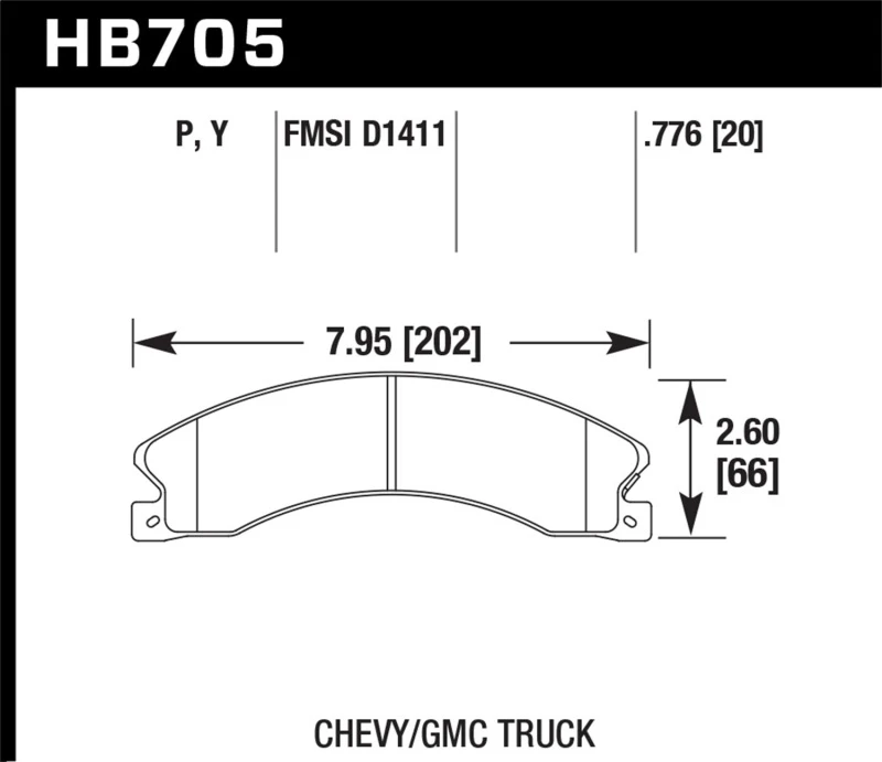 Hawk Chevy/GMC Express/Silverado/Savana/Sierra 15/25/35/4500 SuperDuty Hintere Straßenbremsbeläge
