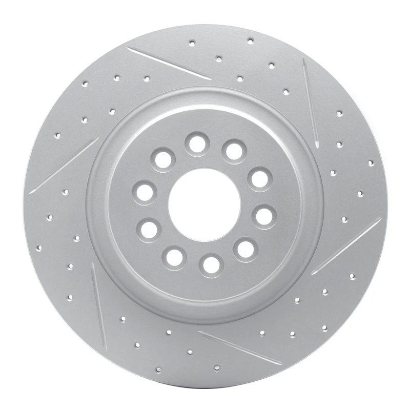 DFC 03-05 Jaguar S-Type Rear Right Drilled & Slotted Geoperformance Rotor