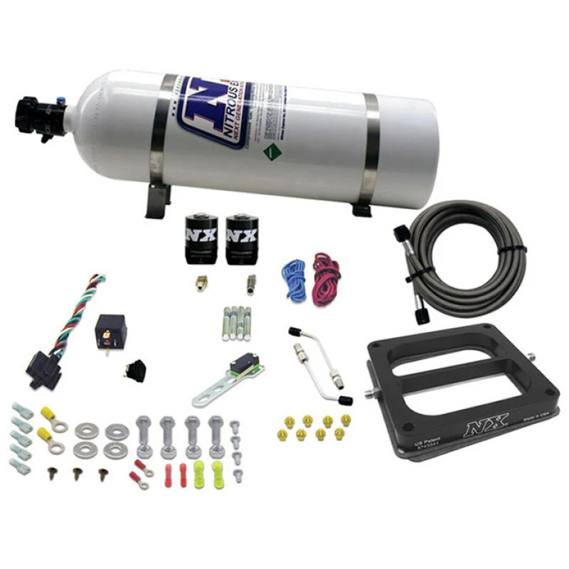 Nitrous Express Dom/Gasoline Nitrous Kit (100-500HP) w/15lb Bottle