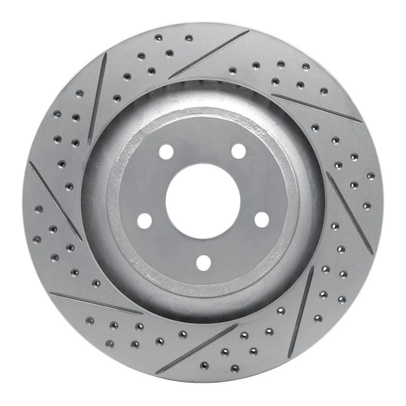DFC 08-14 Chrysler 200 Front Left Drilled & Slotted Geoperformance Rotor