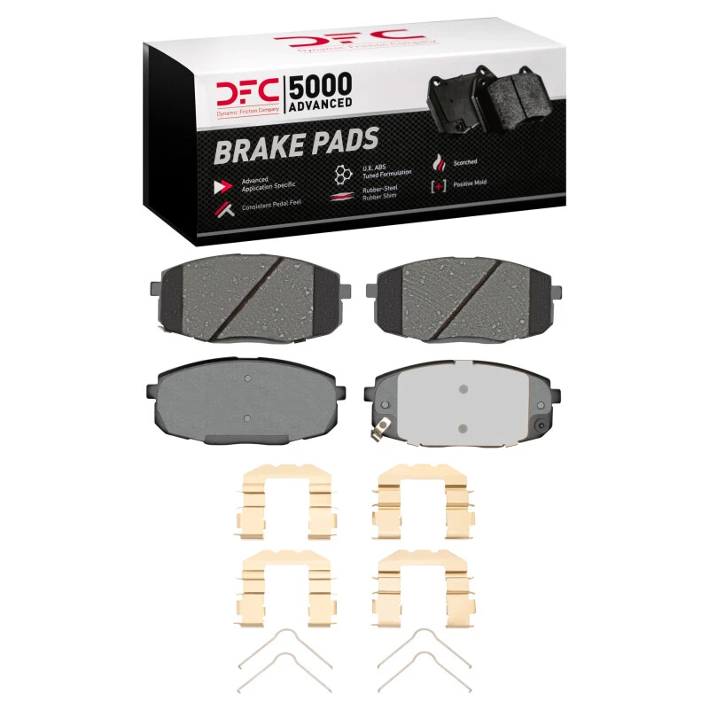 DFC 09-13 Hyundai Elantra Front 5000 Advanced Ceramic Brake Pads and Hardware Kit