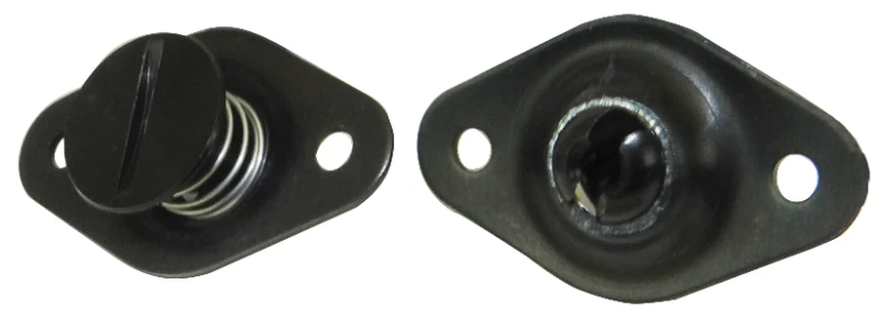 Moroso Quick Fastener - Selbstauswerfender - 5/16 Zoll x 0,400 Zoll - Aluminium - Schwarz - 10er Pack