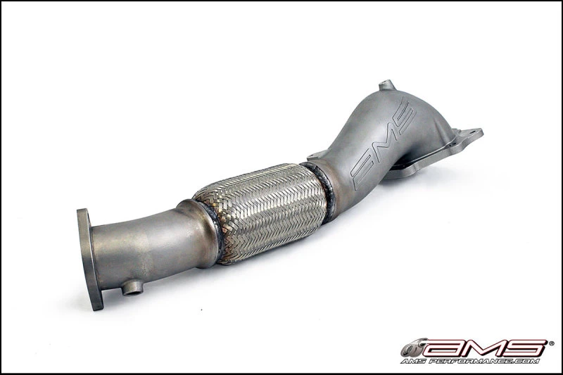AMS Performance Widemouth Downpipe mit Turbo Outlet Pipe für 08-15 Mitsubishi EVO X