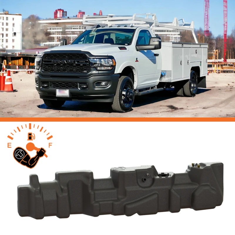 Titan Kraftstofftanks 07-24 RAM 120in Cab & Chassis 50 Gallonen XXL Mid-Ship Kraftstofftank