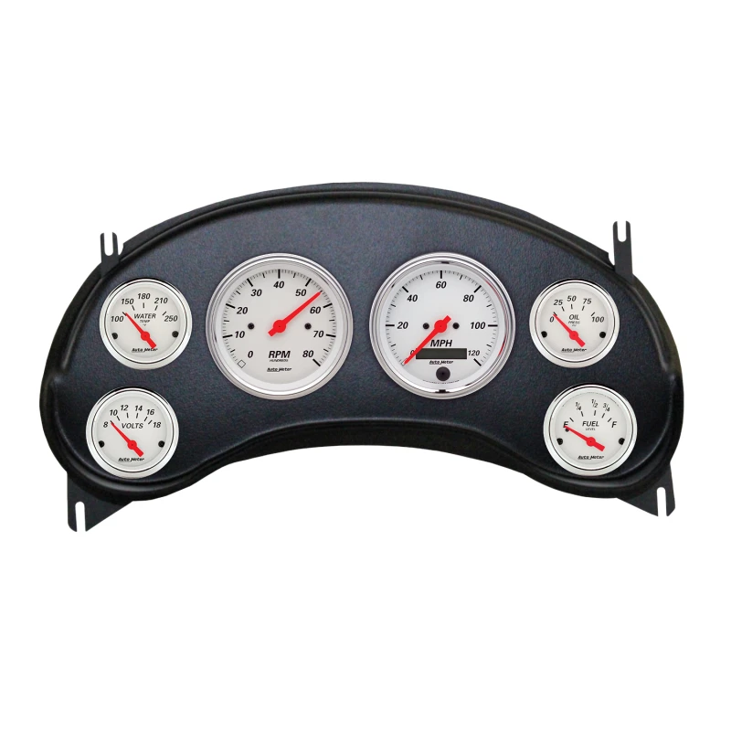 Autometer Arctic White Direktes Dash-Kit für Chevy S10 Truck (2 x 3-3/8 Zoll / 4 x 2-1/16 Zoll) 98-04