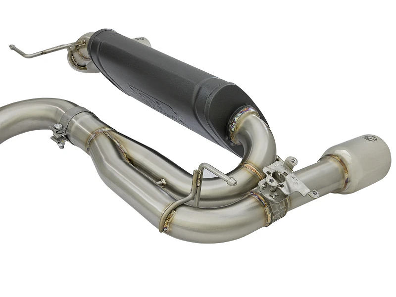 aFe MACH Force-Xp 3 Zoll 304 SS Kat-Abgasanlage mit polierten Endrohren 12-15 BMW 335i (F30) L6 3,0L (t) N55