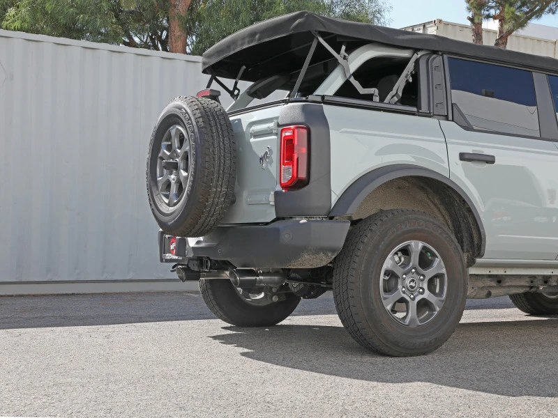 aFe 2021+ Ford Bronco L4-2.3L (t) / V6-2.7L (tt) Vulcan 3in. auf 2,5in. SS Kat-Back - Carbon