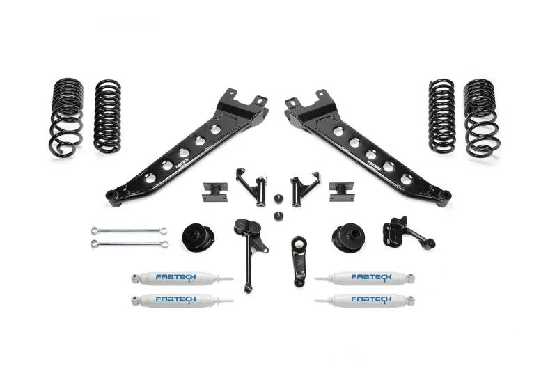 Fabtech 14-18 Ram 2500 4WD 5-Zoll-Radius-Arm-Kit mit Perf-Shocks