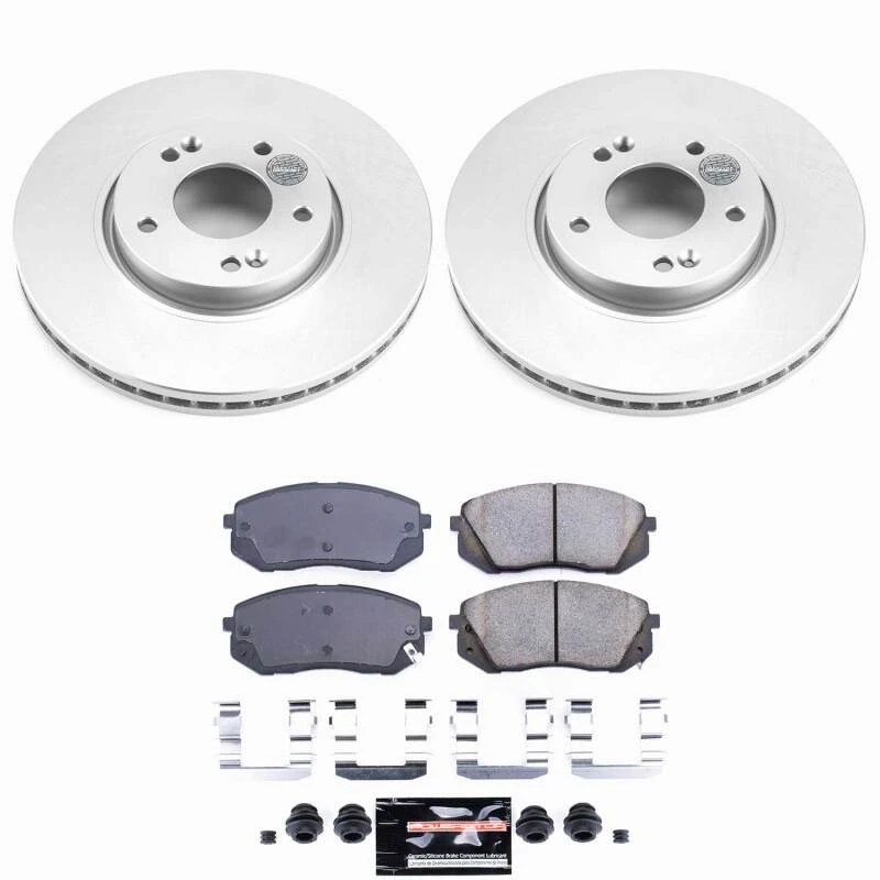 Power Stop 12-16 Kia Sportage Front Z23 Coated Brake Kit