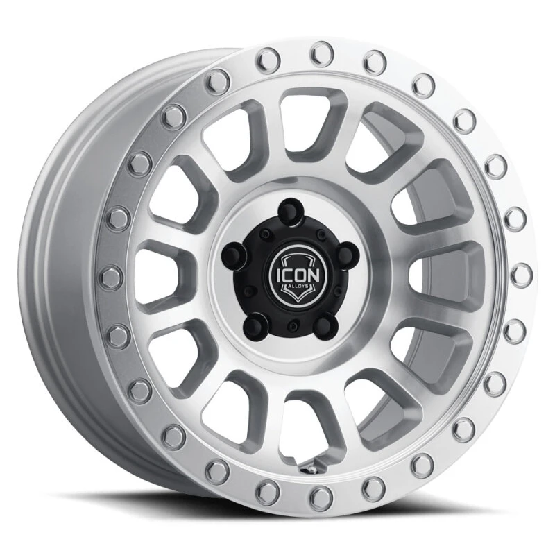 ICON Hulse 18x9 8x180 12mm Offset 5.5in BS Silver Machined Felge
