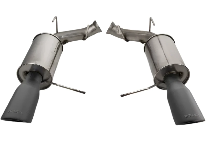 Roush Axle Back Auspuff mit schwarzen Endrohren für 2011–2014 Mustang GT