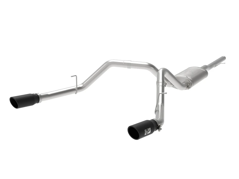 aFe Apollo GT Serie 3in 409SS GM Silverado/Sierra 1500 09-19 V6-4.3/V8-4.8/5.3L - Schwarz