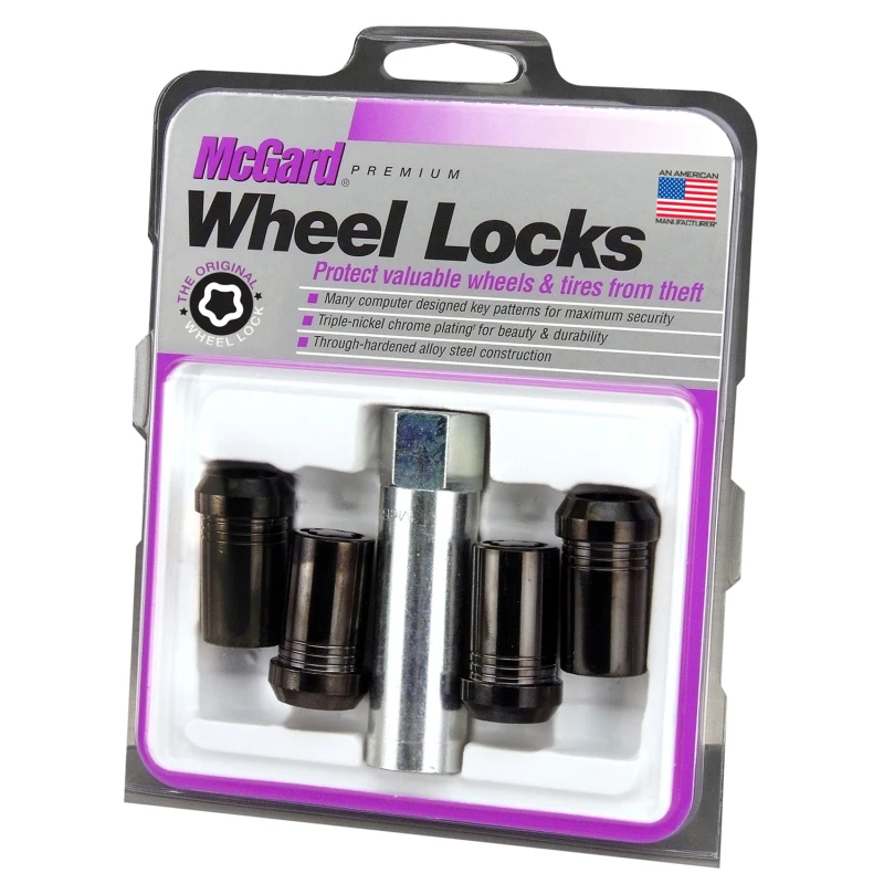 mcgard_25340-6793feafc4e83 McGard Wheel Lock Nut Set - 4pk. (Tuner / Cone Seat) 1/2-20 / 13/16 Hex / 1.60in. Length - Black