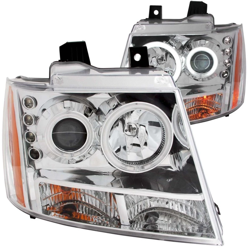 ANZO 2007-2013 Chevrolet Avalanche Projektor-Scheinwerfer mit Halo-Chrom