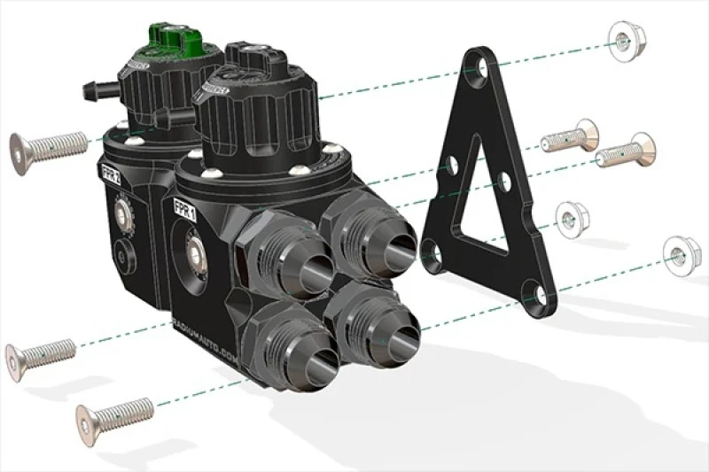 Radium Dual Fuel Pressure Regulator (DFPR)