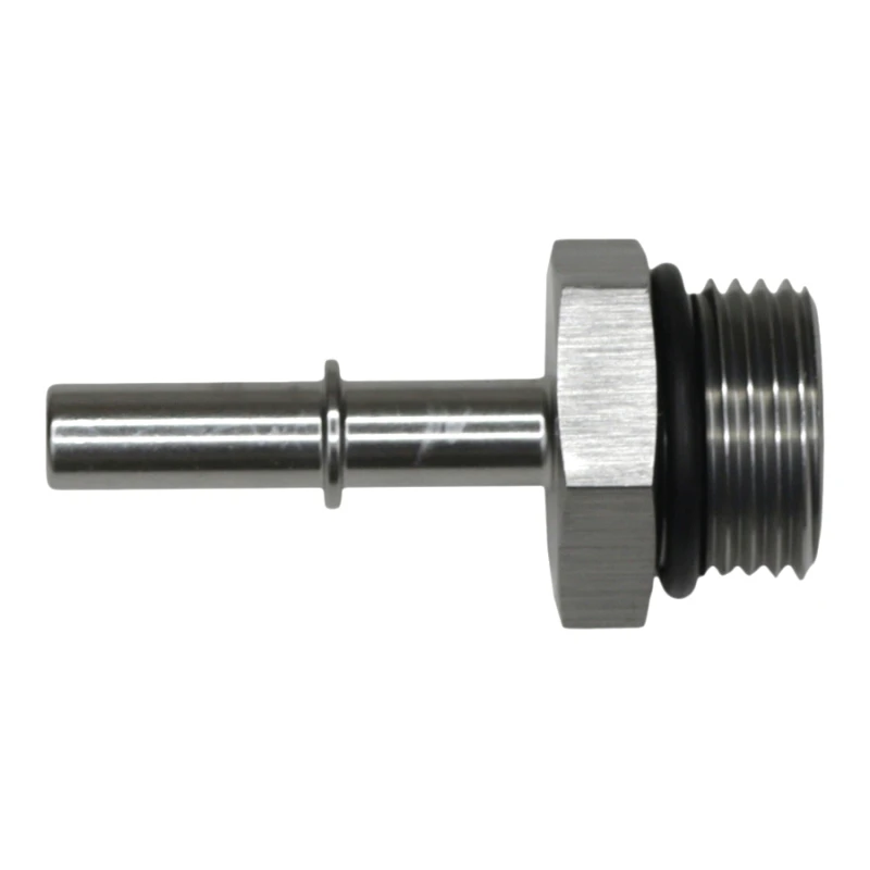 DeatschWerks 10AN ORB-Männlich auf 5/16 Zoll-Männlich EFI Quick Connect-Adapter - eloxiertes DW-Titan