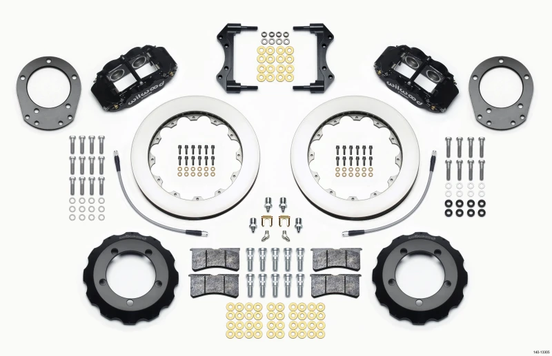 Wilwood Narrow Superlite 4R Front Hat Kit 12,88 Zoll 76-77 Ford Bronco Dana 44 mit Leitungen