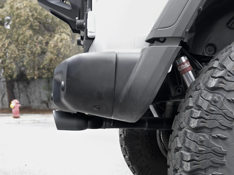 aFe Rebel Series 2.5in 304 SS Cat-Back Exhaust w/ Black Tip 18-20 Jeep Wrangler (JL)