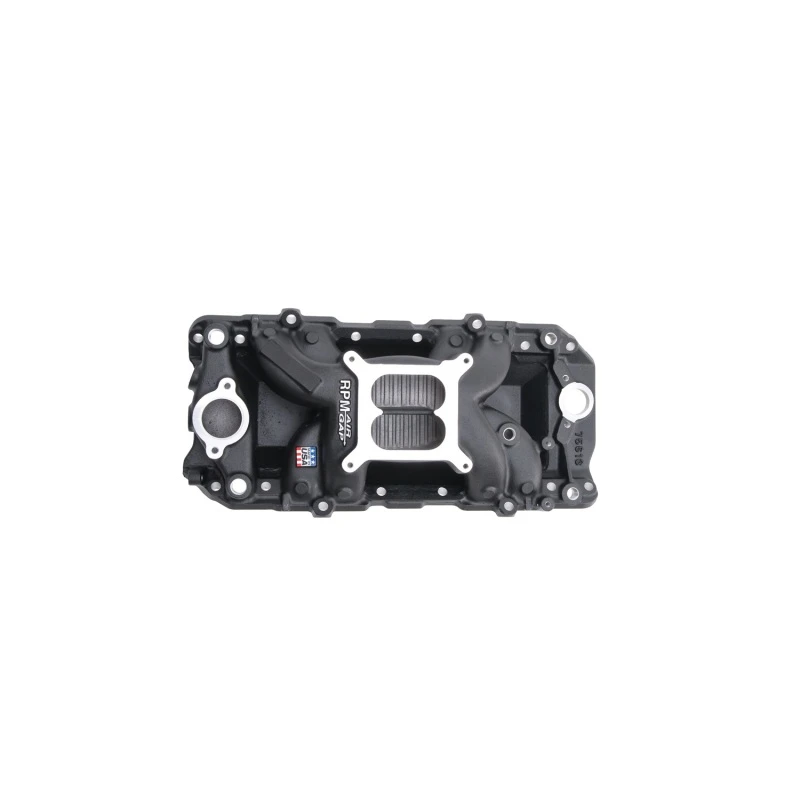 Edelbrock-Ansaugkrümmer Nascar Edition RPM Air-Gap für Big-Block Chevy 396-502 mit ovalen Ports