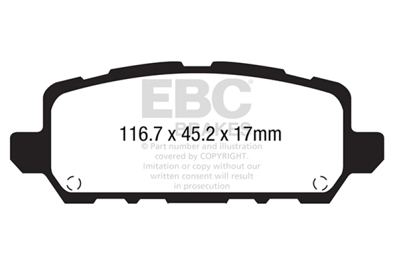 EBC 2016+ Honda CR-Z 1.5L Hybrid Ultimax2 Rear Brake Pads