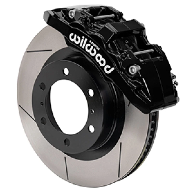Wilwood 15-21 Toyota 4Runner Aero6-DM Schwarzes Vorderbremse-Kit - Gelocht