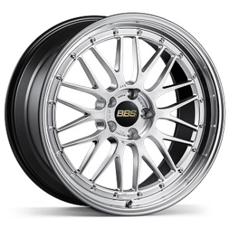 BBS LM 20x9 5x130 ET42 CB71.6 Diamond Silver Wheel w/ Diamond Cut Machined Lip