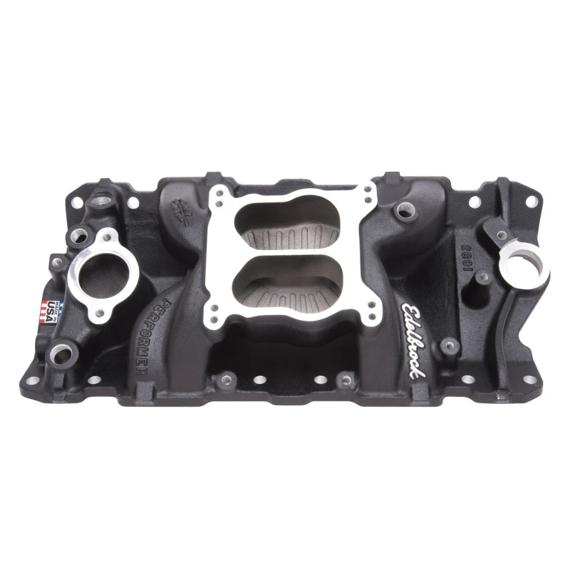 edelbrock_26013-6793277a3d90e Edelbrock-Ansaugkrümmer SBC Performer Air Gap Schwarz