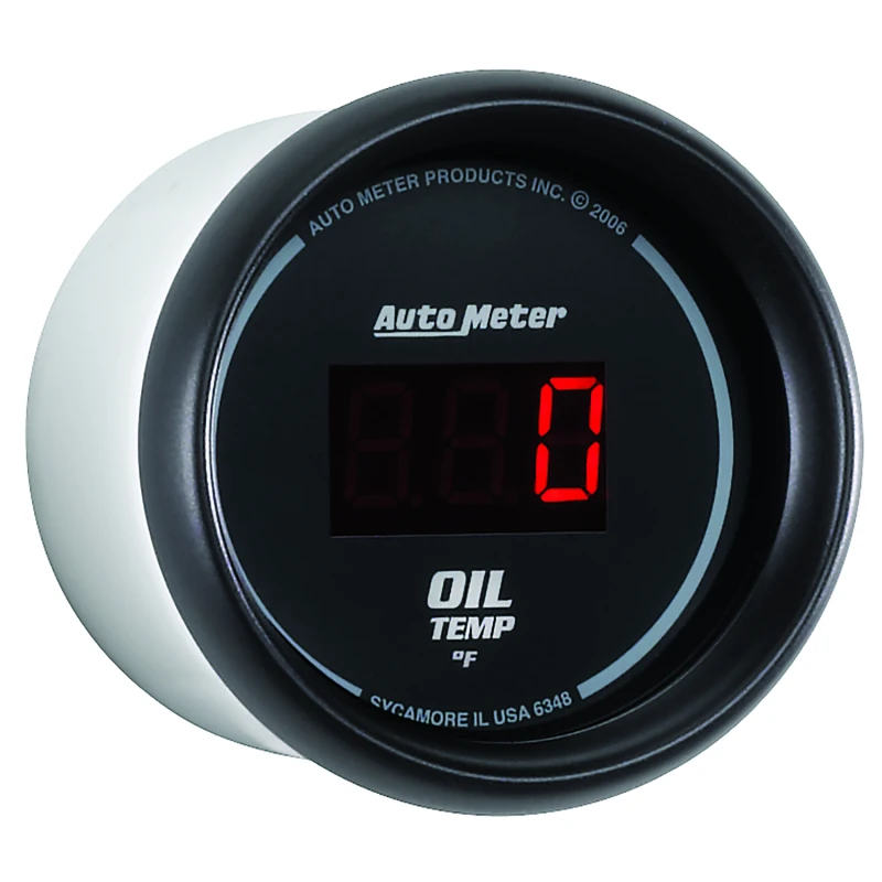 Autometer Black 0-400F Digital Oil Temp Gauge
