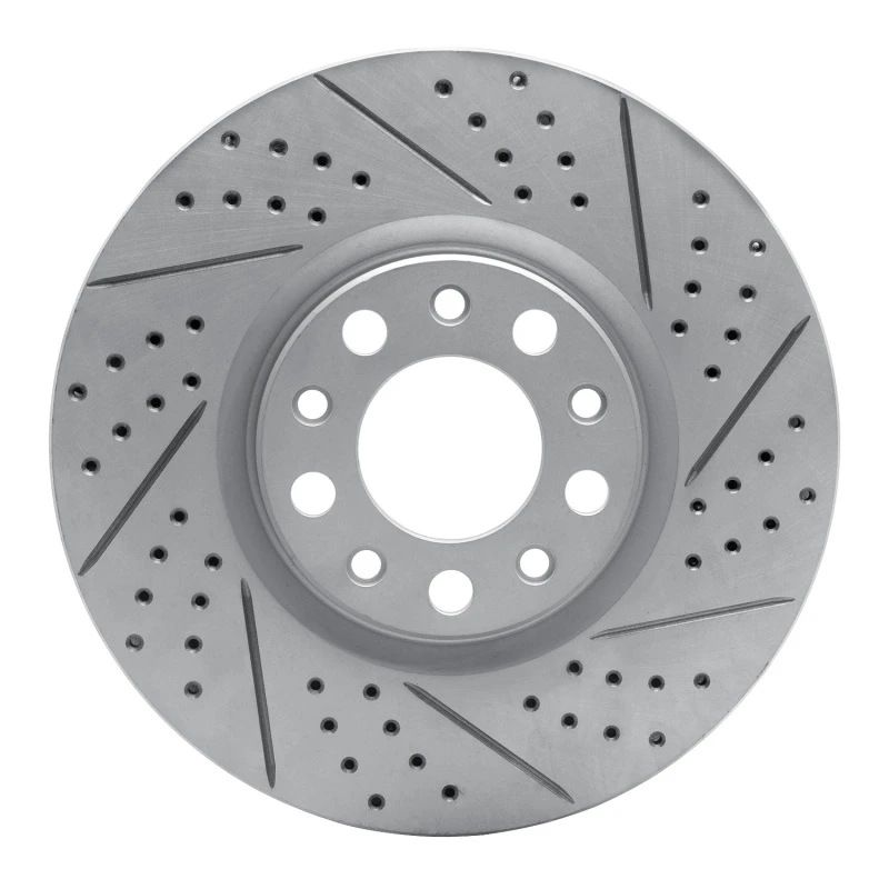 DFC 13-23 Chrysler 200 Front Right Drilled & Slotted Geoperformance Rotor