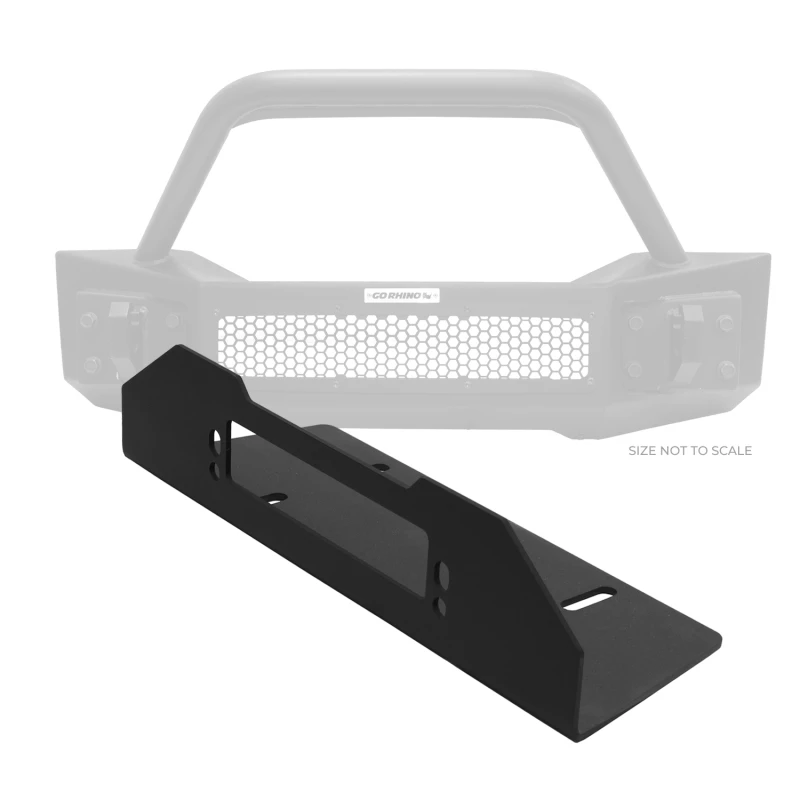 Go Rhino 07-20 Jeep Wrangler JL/JLU/JK/JKU/Gladiator JT Trailline Stoßfänger Fairlead Montageplatte