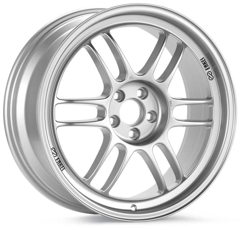 Enkei RPF1 18x7.5 5x100 48mm Offset 73mm Bore Silver Wheel *MIN ORDER QTY 40 / NO CANCEL*