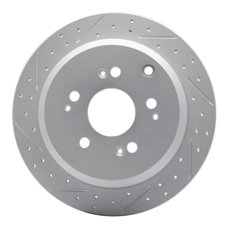 DFC 05-10 Honda Odyssey Rear Left Drilled & Slotted Geoperformance Rotor