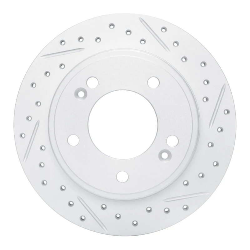 DFC 11-26 Hyundai Kona Rear Right Drilled & Slotted Geoperformance Rotor