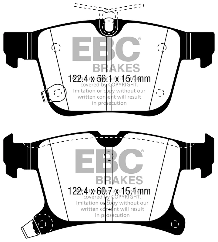 EBC 2016+ Chrysler Pacifica (RU) 3.6L Greenstuff Rear Brake Pads