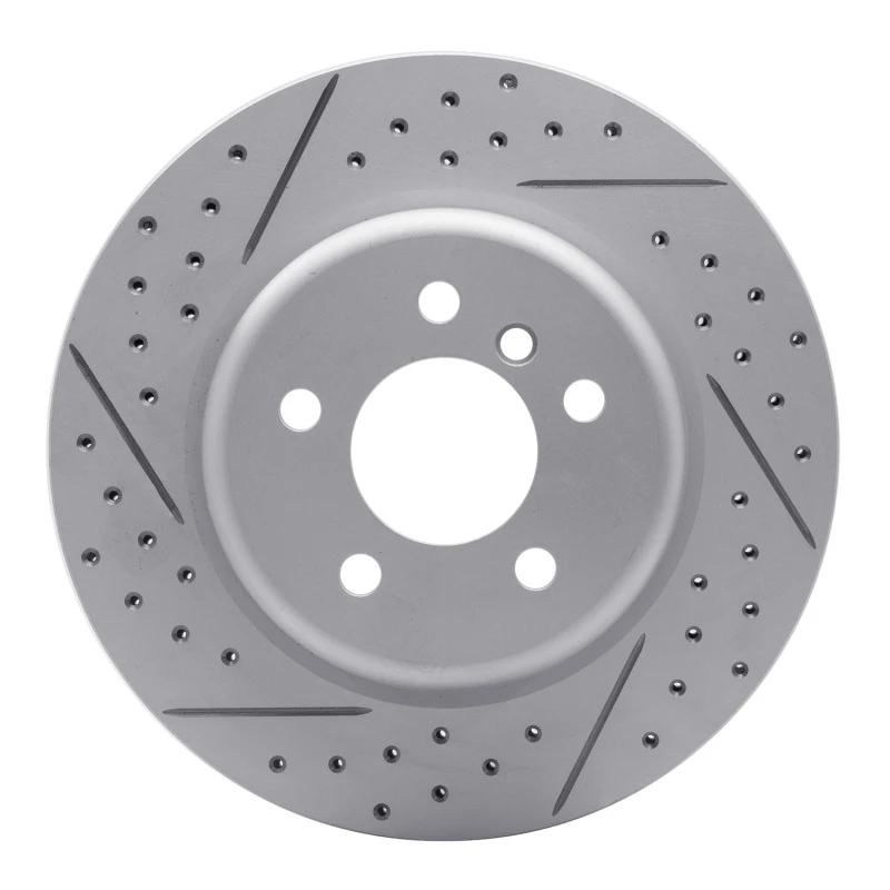 DFC 11-16 BMW 535i xDrive Rear Left Drilled & Slotted Geoperformance Rotor