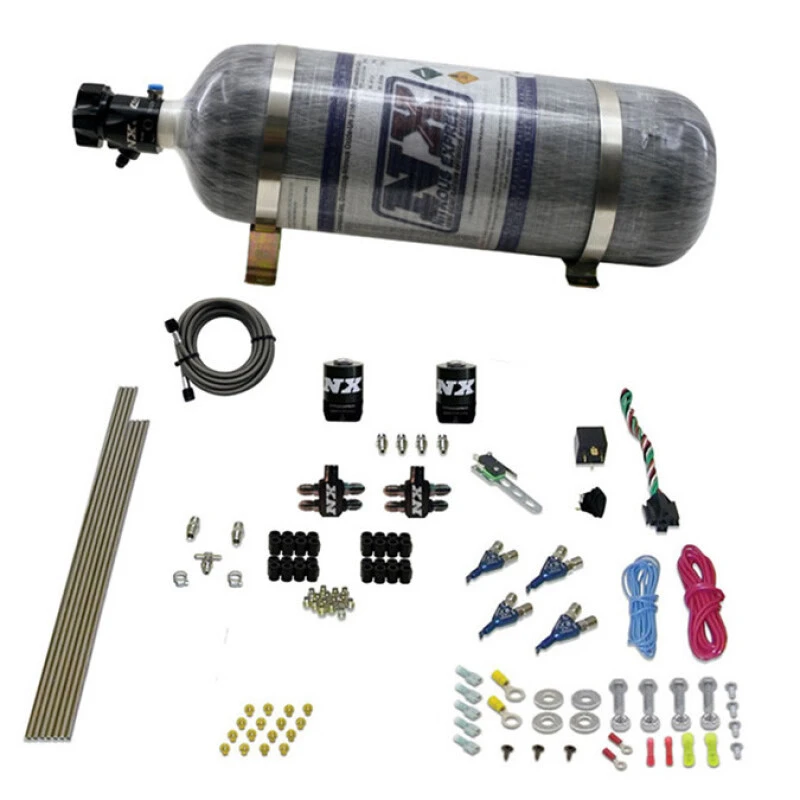 Nitrous Express 4 Cyl Gasoline EFI Nitrous Kit (50-250HP) w/Composite Bottle