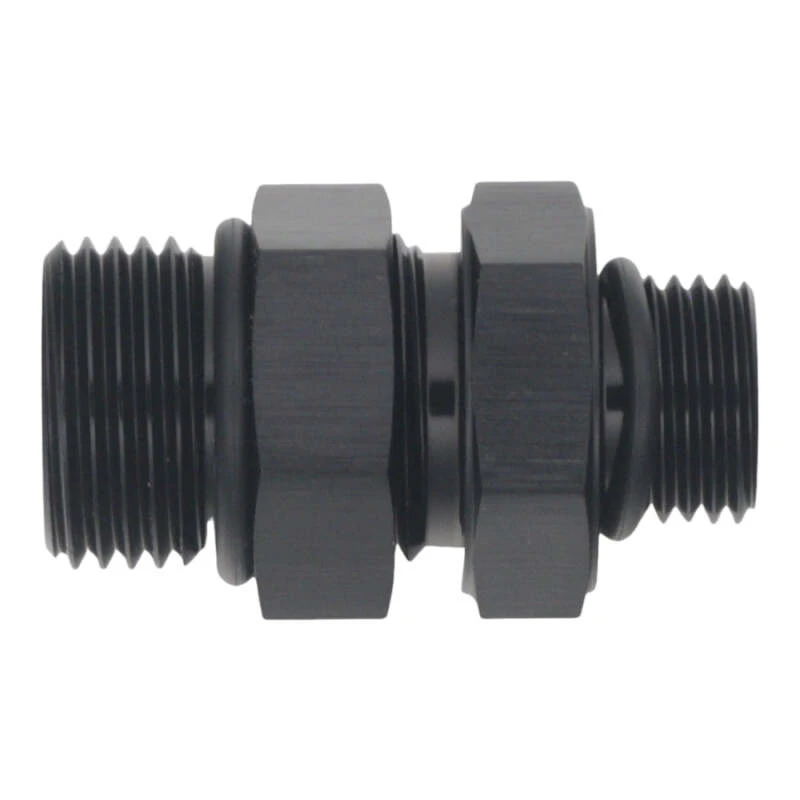 DeatschWerks 6AN ORB-Männlich zu 8AN ORB-Männlich Swivel-Adapter - eloxiert matt schwarz